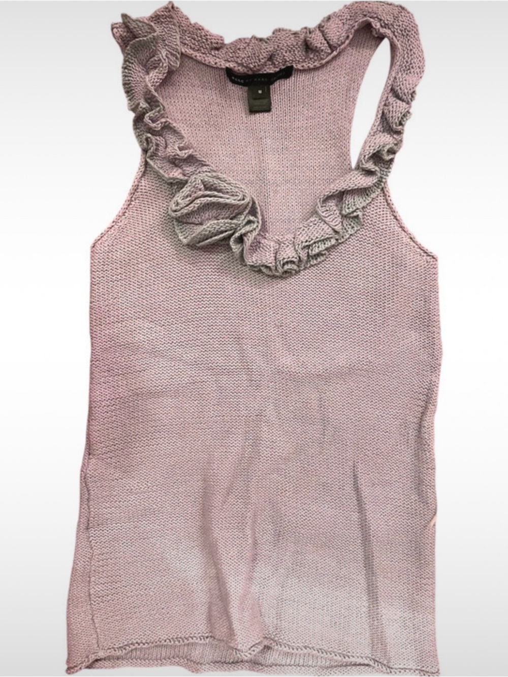 Vintage Marc Jacob’s Ruffle Knit Tank Top- Lavender Color